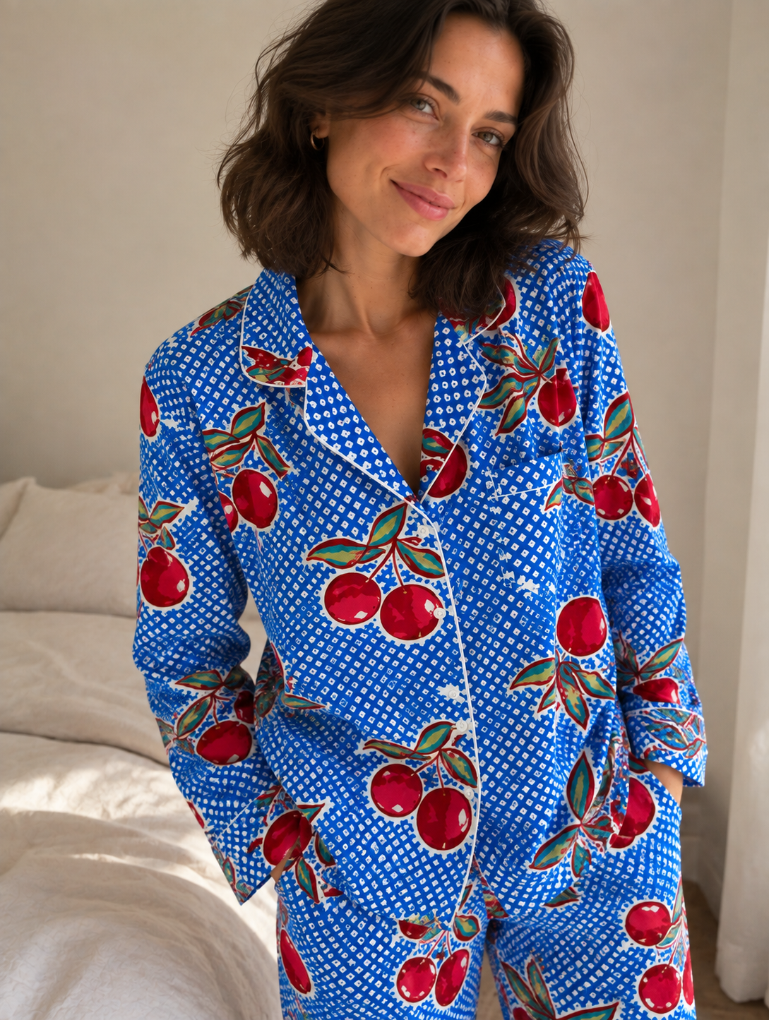 Cherry Pop Cotton Pyjama Set