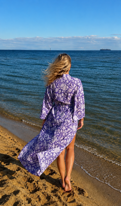 Lavender Tide Kimono