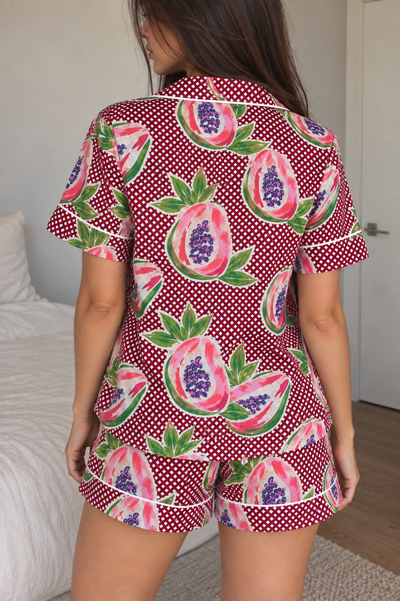 Papaya Pop Short Pyjama Set