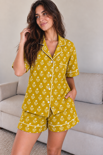 Honey Sprig Short Pyjama Set
