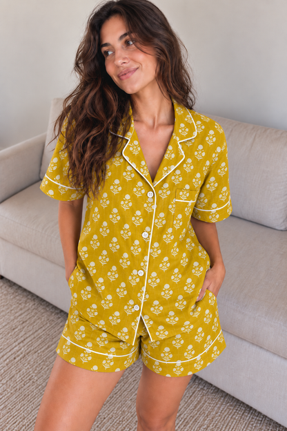 Honey Sprig Short Pyjama Set