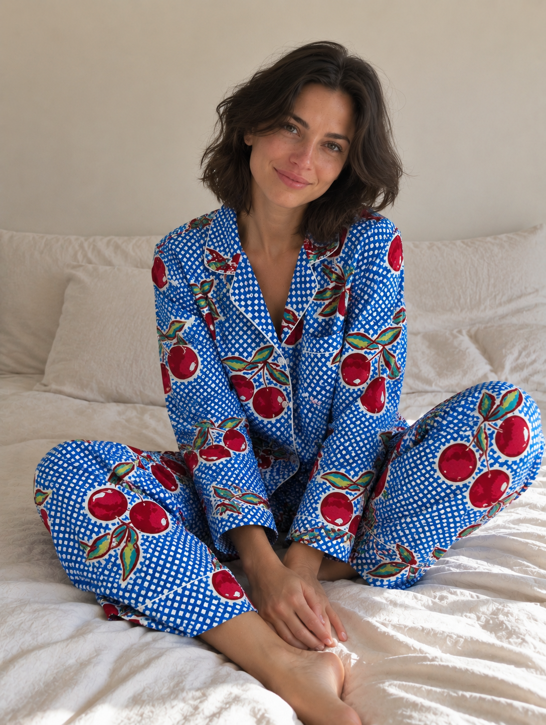 Cherry Pop Cotton Pyjama Set