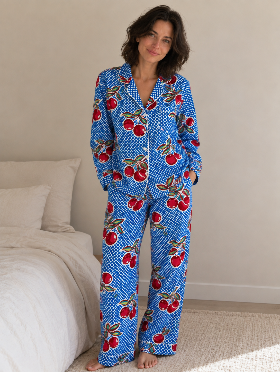 Cherry Pop Cotton Pyjama Set