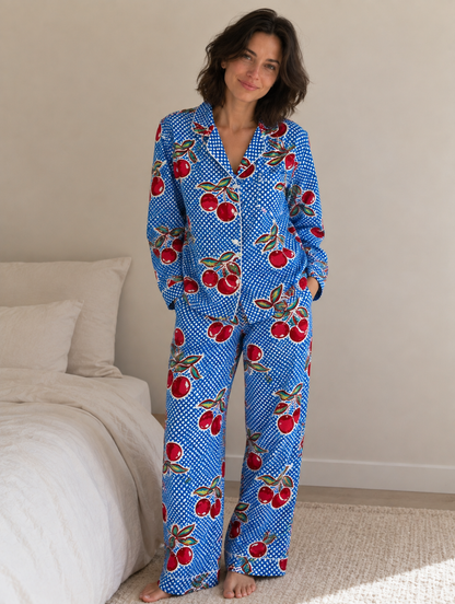 Cherry Pop Cotton Pyjama Set