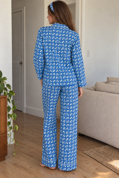 Cobalt Mosaic Pyjama Set