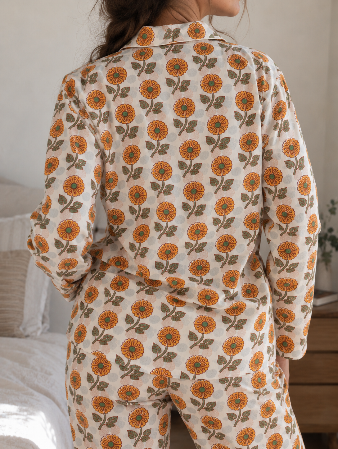 Marigold Meadow Cotton Pyjama Set