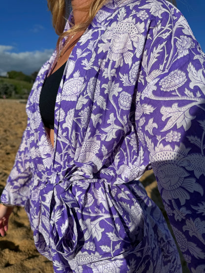 Lavender Tide Kimono