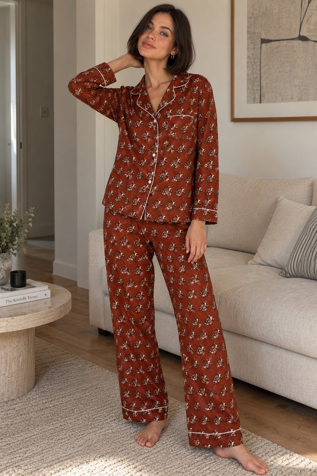 Cinnamon Bloom Pyjama Set