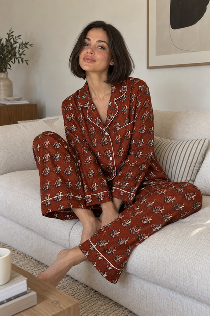 Cinnamon Bloom Pyjama Set