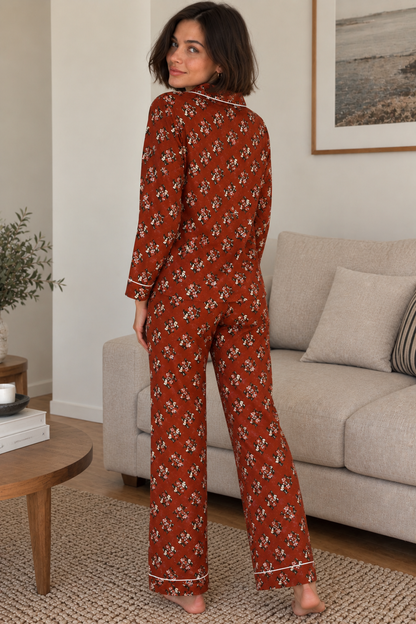 Cinnamon Bloom Pyjama Set