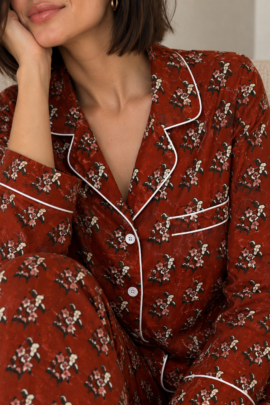 Cinnamon Bloom Pyjama Set