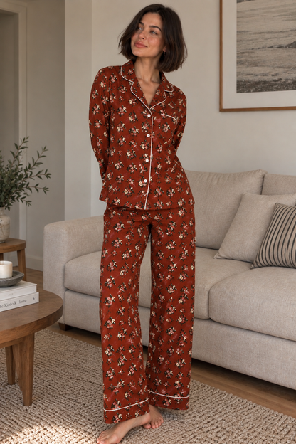 Cinnamon Bloom Pyjama Set
