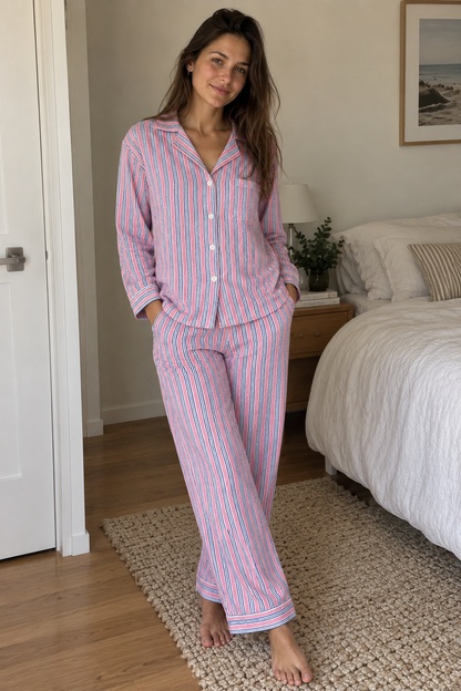 Sunday Stripe Pyjama Set