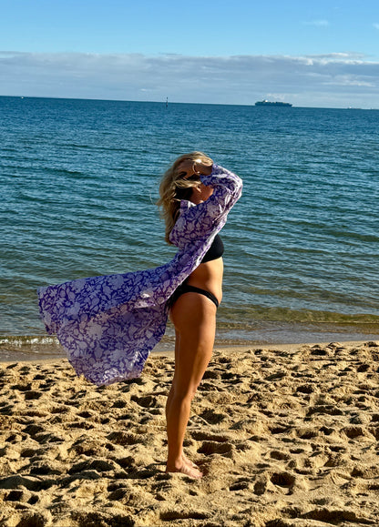 Lavender Tide Kimono